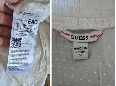 Bluze: Guess, S (EU 36), Jednobojni, bоја - Bela — 16