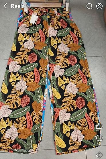 mickey mouse: Siroke pantalone raznih sarenih dezena i boja sa elasticnim pojasem — 2