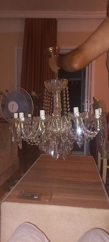 ucuz gül: Çılçıraq, 8 lampa, Xrustal — 2