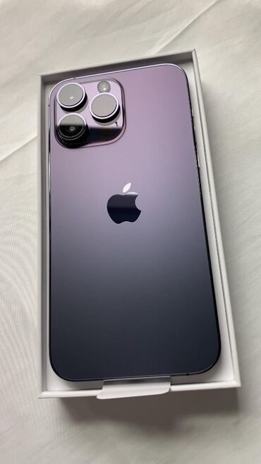 кнопочный телефон apple: IPhone 14 Pro Max, 256 ГБ, Deep Purple, Face ID, С документами