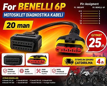 ilk yardım cantası qiyməti: Motosiklet üçün diaqnostika kabeli. Qiymət və modellər elandakı — 2