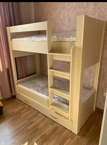 dösek: Oğlan və qız üçün, Yeni, Çarpayı, Matras ilə, Siyirməli, MDF — 1