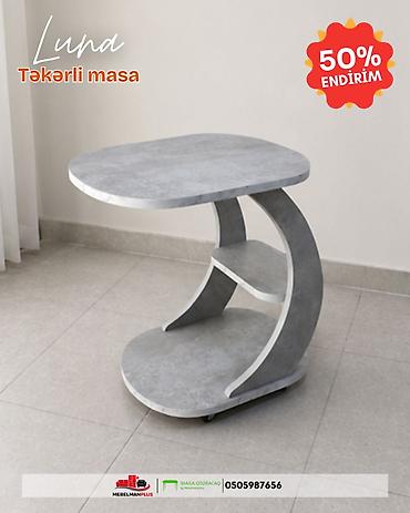 luna: Jurnal masası, Yeni, Açılmayan, Laminat, Oval masa — 2