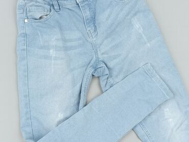 bershka jeansy relaxed fit: Spodnie jeansowe, Destination, 13 lat, 158, stan - Bardzo dobry