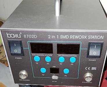 fen payalnik: Baku 8702D – 2 in 1 SMD Rework Station Xüsusiyyətlər: - İki bölməli — 2