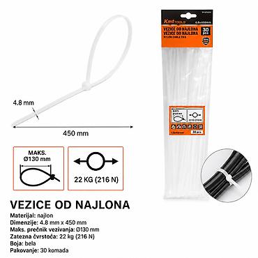 KMT Kablovska vezica beli 9368023 Beli najlonski vezici za kablove na lalafo.rs KMT Kablovska vezica beli 9368023 Beli najlonski vezici za kablove