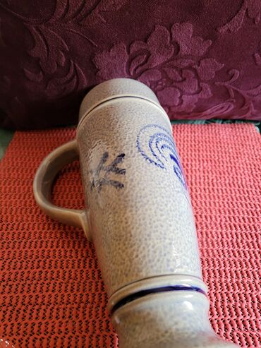 Stare vaze i dekor: Krigla nova 1960g + Marzy--Remy Nemacka. Krigla nova rucni rad,sve — 8