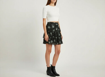 zara spódnice zielone: H&M, Women`s skirt, size XS