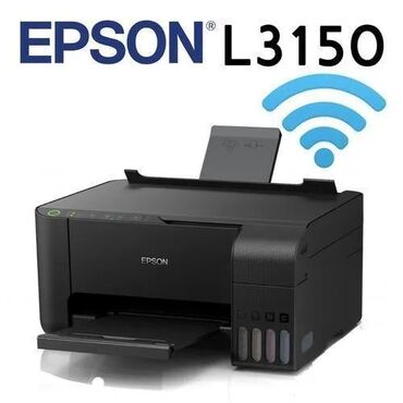 принтер епсон: Цветной МФУ с Wi-Fi Epson L3150 (Printer-copier-scaner, A4, 33/15ppm