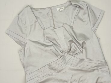 srebrna sukienka h: KATE, Sukienka damska, rozmiar 4XL