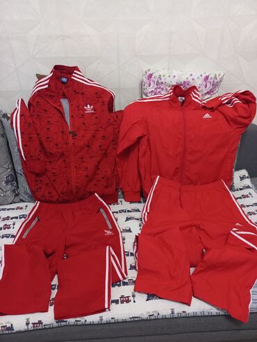 мужские спортивные костюмы адидас: Спортивный костюм цвет - Красный