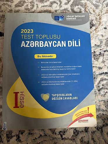 Kitablar və jurnallar: Azərbaycan dili Testlər 11-ci sinif, DİM, 1-ci hissə, 2023 il — 1