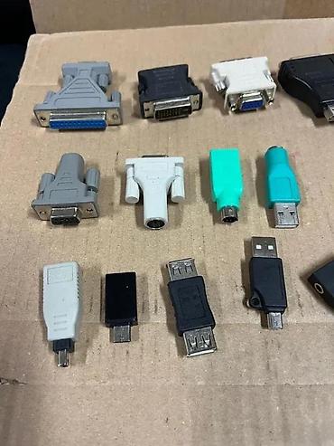 Druga oprema za računare i laptopove: Veliki lot raznovrsnih adaptera i konektora za audio, video i — 1