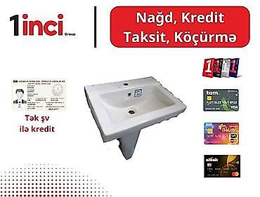 Ev və bağ: Çanaq Keramika Məhsul: Hamam üçün keramika çanaq (sink) - Material — 1
