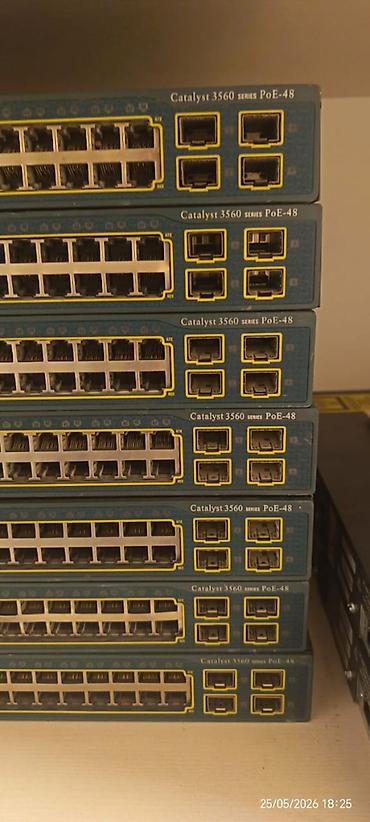 modemlerin satisi: Cisco Catalyst 3560 Series PoE-48 switch satışa təqdim olunur — 2