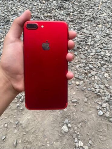 скупка машинок: IPhone 7 Plus, Б/у, 128 ГБ, Красный, Защитное стекло, Чехол, 99 %