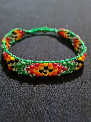 Narukvice: Podesiva narukvica, Handmade, Materijal: Kristal, Perlice — 14