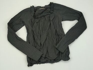 czarne bluzki z bufiastymi rękawami: Bluzka Damska, XS, stan - Dobry