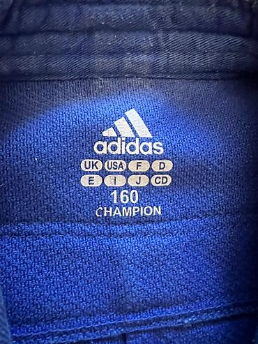Спорт и хобби: Продается оригинальное синее кимоно для дзюдо adidas CHAMPION Носил — 4