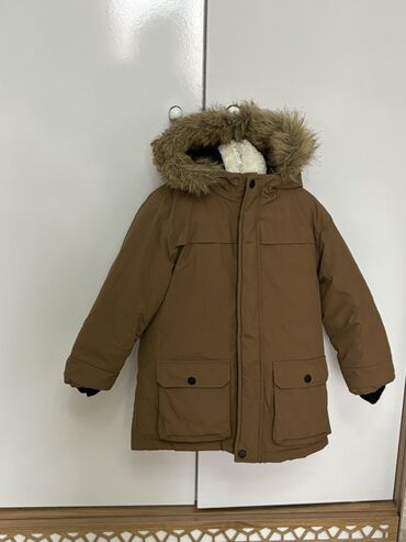 qolu uzun koftalar: Uşaq qış parka gödəkçəsi – MNG Kids - Rəng: Qəhvəyi/karamel - Ölçü