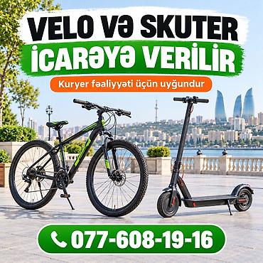 Автоуслуги: Velo və skuter icarəsi – şəhərdaxili hərəkət və kuryer fəaliyyəti üçün — 1