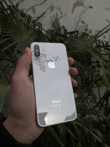 Apple iPhone: IPhone X, 64 GB, Ağ, Face ID