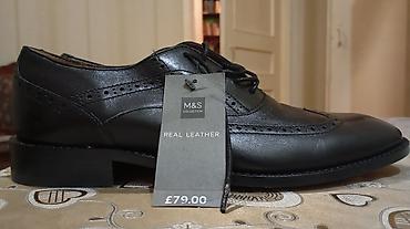 Ayaqqabılar: M&S Collection kişi ayaqqabısı – real dəri - Model: klassik broq — 1