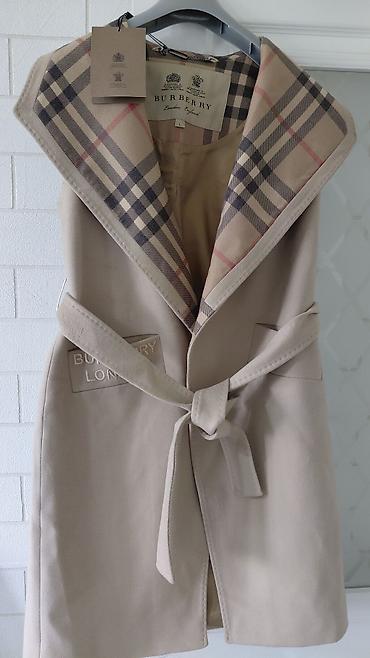 burberry куртка: Жилет-пальто Burberry London с поясом Абсолютно новый. - Модель — 1