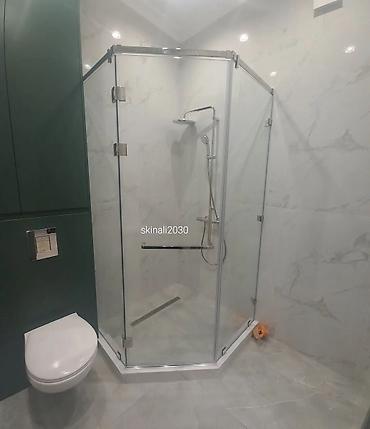 Душевые перегородки и ограждения: Душевые кабины в Бишкеке душевая перегородка стеклянные — 23