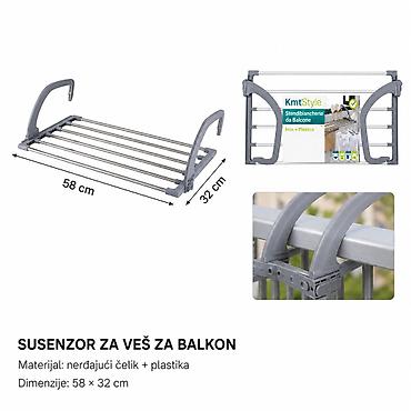 KMT Od nerđajućeg čelika stalak za sušenje veša 5404624 Kompaktan