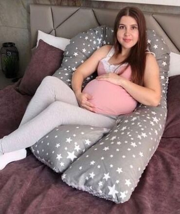 подушки бу: Подушка для беременных. В отличном состоянии. Съемная наволочка