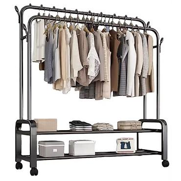 Вешалки: Стойка-вешалка для одежды с колёсами ✨ Идеальное решение для дома — 2