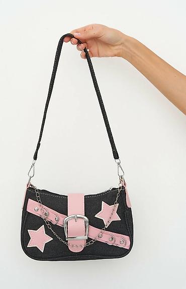 Аксессуары: Y2K Star Bag — стильная сумка с яркими акцентами звезд, ремешком с — 7