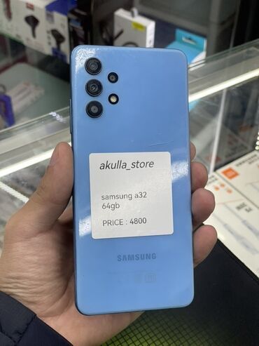 принеси старый телефон получи новый: Samsung Galaxy A32, 64 ГБ, түсү - Көк