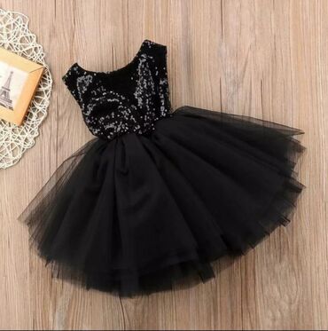 Детское платье цвет - Черный