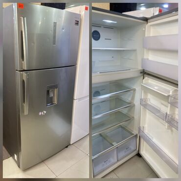 Paltaryuyan maşınlar: İşlənmiş 2 qapılı Samsung Soyuducu Satılır, rəng - Gümüşü, Dispenserli