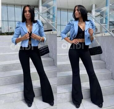 Pantalone: L (EU 40), Visok struk, Zvoncare — 27