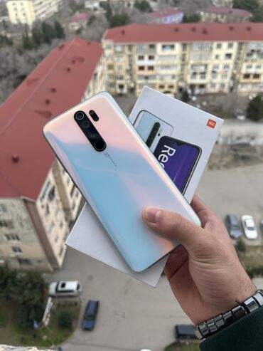 Xiaomi: Xiaomi Redmi Note 8 Pro, 64 GB, rəng - Ağ, 
 Barmaq izi, Simsiz şarj, İki sim kartlı