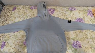 мужское пальто черное: Худи Stone island - L размер