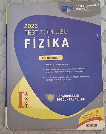 Məhsul: 2023 “Test Toplusu – Fizika”, I hissə (Dövlət İmtahan Mərkəzi) lalafo.az -da Məhsul: 2023 “Test Toplusu – Fizika”, I hissə (Dövlət İmtahan Mərkəzi)
