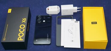 компьютер apple: Poco X6, Б/у, 256 ГБ, цвет - Черный, 1 SIM, 2 SIM