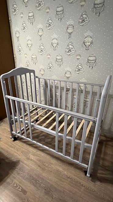 bunk bed: Детская кровать из массива березы. Размер: 120х60 см Цвет — 6