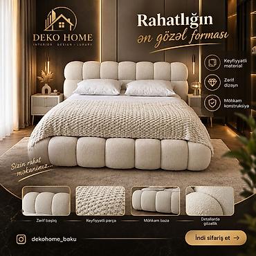 led lustur: Deko Home – mebel həlləri - Yataq otağı üçün premium yumşaq başlıqlı — 1
