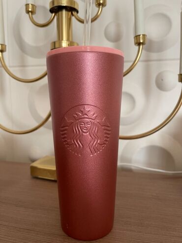 elegantna roze haljinica: Starbucks original termos