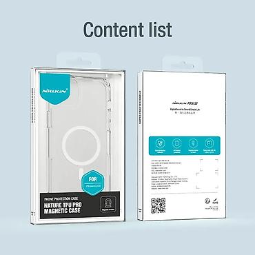 Maske i futrole za telefone: Maska Nillkin Nature Pro Magnetic za iPhone 15 Plus 6.7 transparent — 16