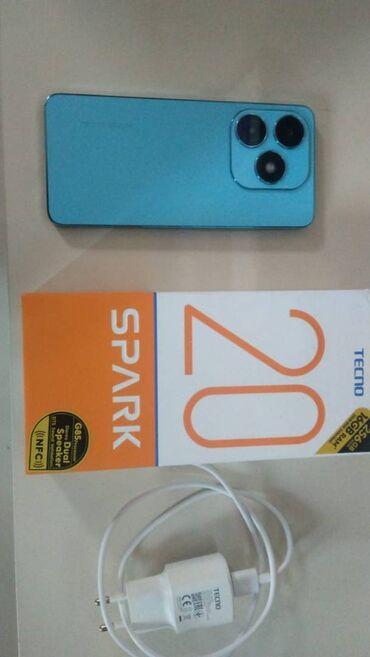 mingecevirde ucuz telefonlar: Tecno Spark 20, 256 GB, rəng - Mavi