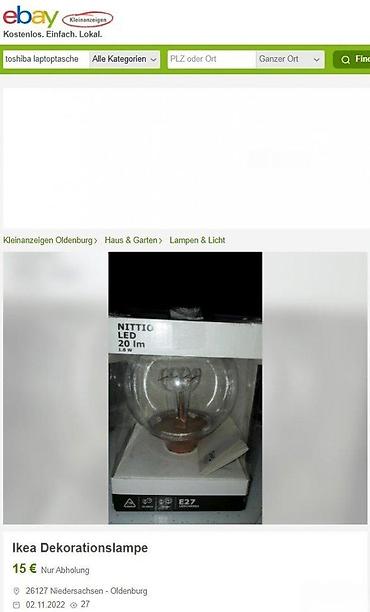 Sijalice: LED dekorativna sijalica IKEA 603.139.08 (E27) - Tip: LED dekorativna — 8