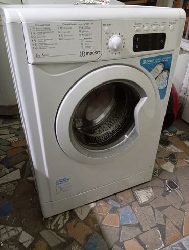 замок стиральной машины: Стиральная машина Indesit, Б/у, Автомат, До 6 кг, Полноразмерная