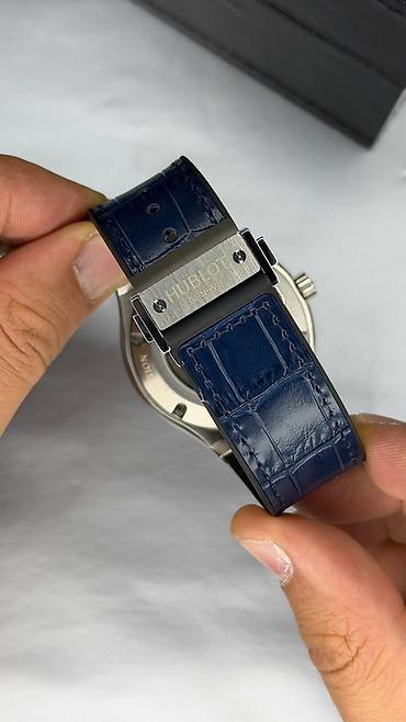 saat alanlar: Yeni, Qol saatı, Hublot, rəng - Mavi — 4