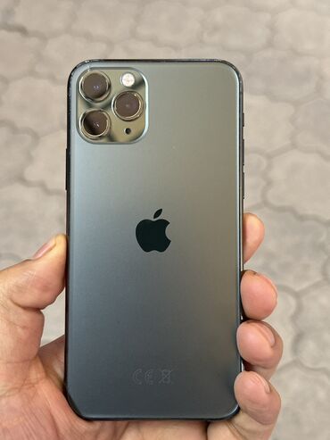 хиоми 11: IPhone 11 Pro, Б/у, 256 ГБ, Зеленый, Чехол, Кабель, 80 %